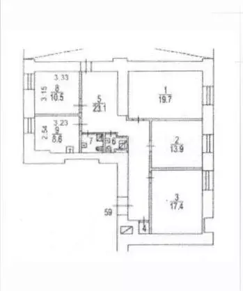 Помещение свободного назначения в Москва Смоленский бул., 15 (98 м) - Фото 1