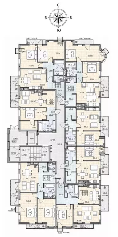 2-комнатная квартира: Калининград, проспект Калинина, 111 (72.2 м) - Фото 2