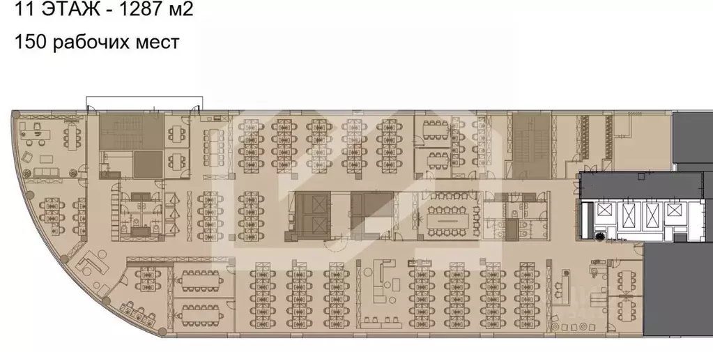 Помещение свободного назначения в Москва ул. Правды, 26 (1287 м) - Фото 1