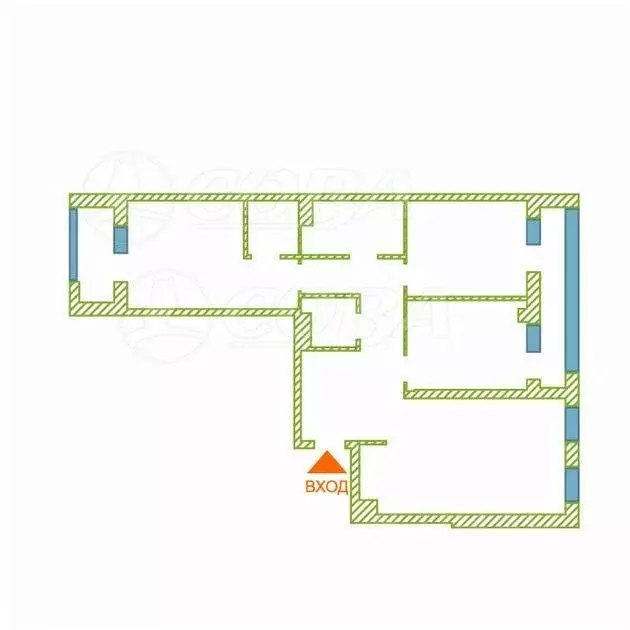 3-к кв. Тюменская область, Тюмень ул. 50 лет Октября, 57А (90.0 м) - Фото 2