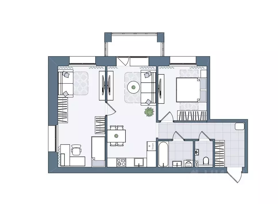 3-к кв. Кировская область, Киров городской округ, пос. Чистые Пруды ... - Фото 1
