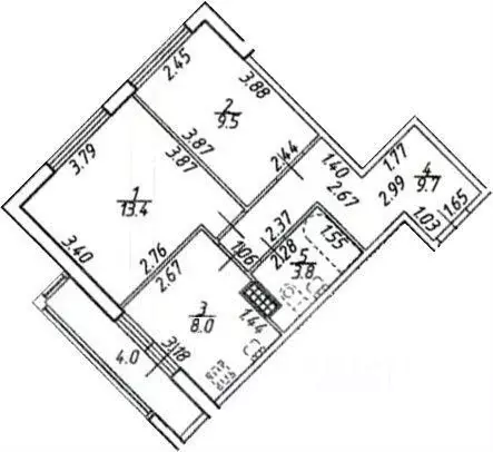 2-к кв. Ленинградская область, Кудрово г. Всеволожский район, ... - Фото 1