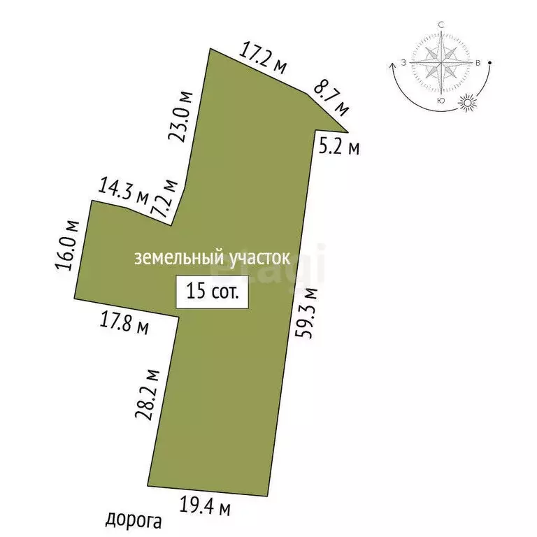 Участок в Красное Село, территория Дудергоф, Советская улица (15 м) - Фото 1