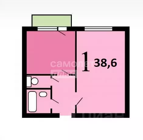 1-к кв. Москва ул. Мусы Джалиля, 9К1 (38.6 м) - Фото 2