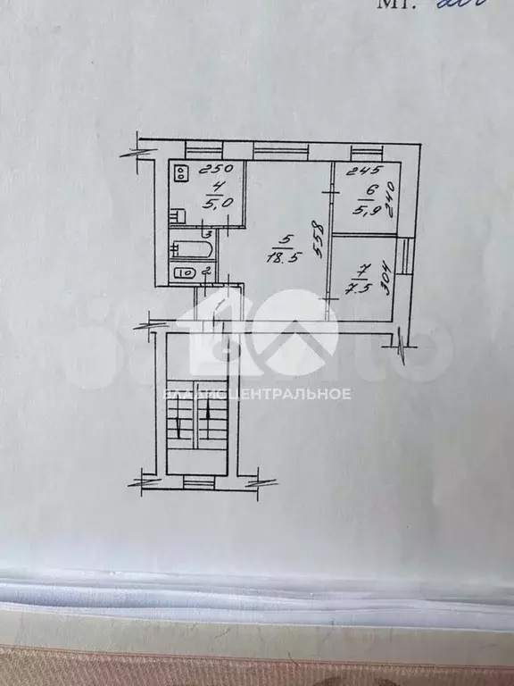 3-к. квартира, 41 м, 1/5 эт. - Фото 0