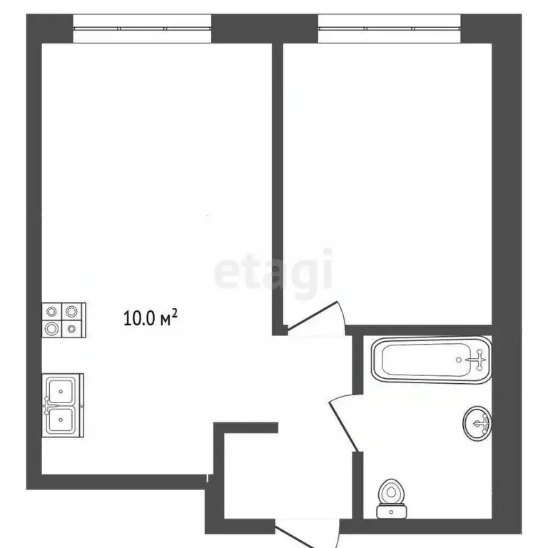 2-к кв. Крым, Ялта ул. Сеченова, 37 (36.0 м) - Фото 1