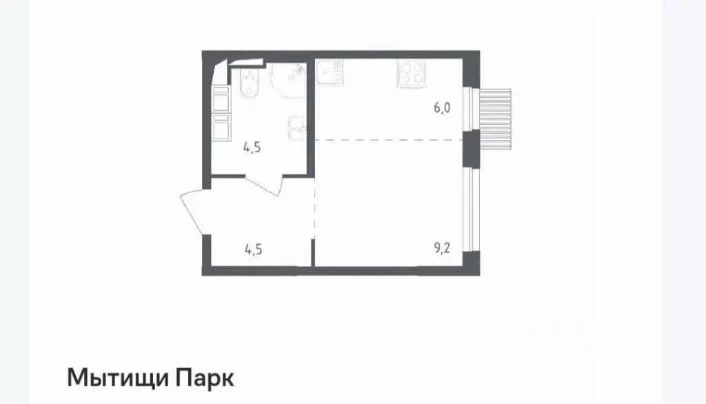 Студия Московская область, Мытищи ул. Стрельбище Динамо, 10 (23.2 м) - Фото 2