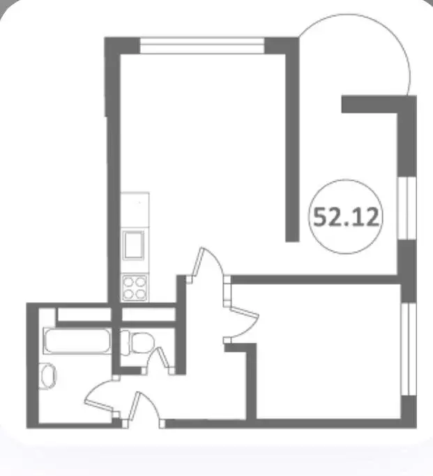 2-комнатная квартира: Сочи, микрорайон Бытха, улица Бытха, 4/11 (53 м) - Фото 0