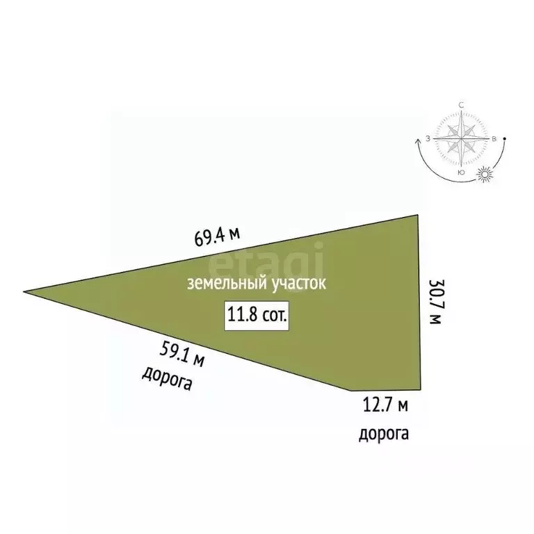 Участок в Ростовская область, Аксайский район, Большелогское с/пос, ... - Фото 2