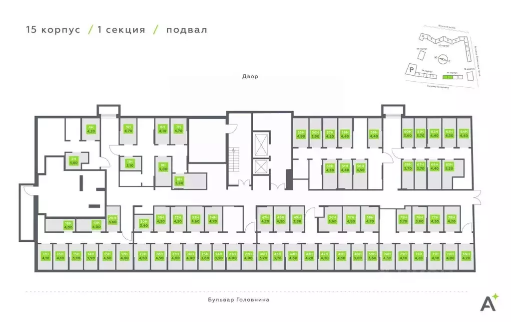Помещение свободного назначения в Санкт-Петербург Аквилон Залив жилой ... - Фото 2