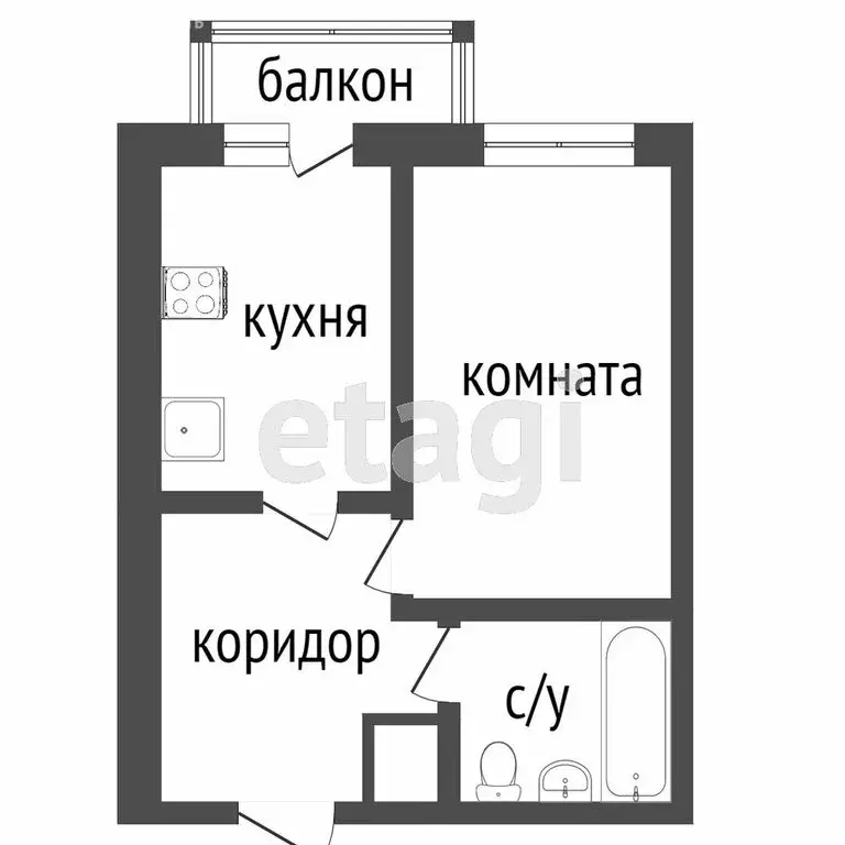 1-комнатная квартира: Ульяновск, улица Сурова, 30 (31.2 м) - Фото 0