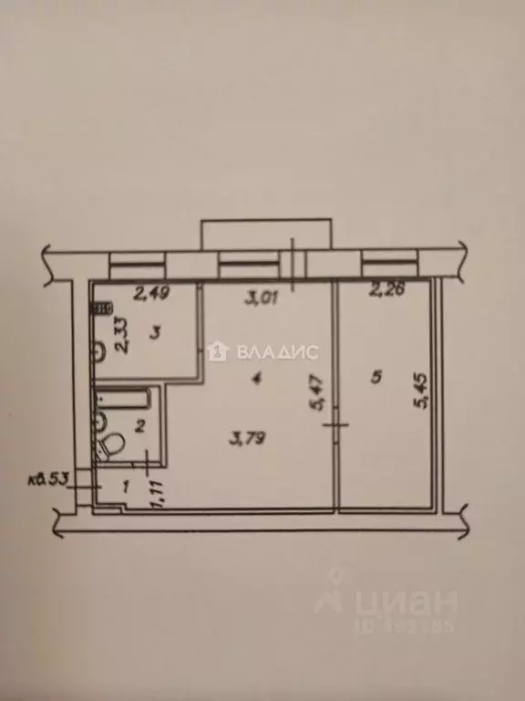 2-к кв. Владимирская область, Владимир Михайловская ул., 8 (41.7 м) - Фото 1