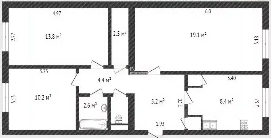 3-к кв. Ямало-Ненецкий АО, Новый Уренгой Юбилейный мкр, 3/3 (68.6 м) - Фото 0