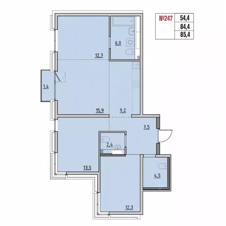 4-к кв. Иркутская область, Иркутский муниципальный округ, Маркова рп, ... - Фото 2