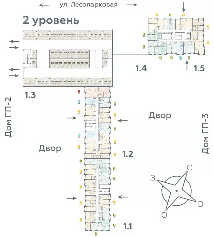 3-комнатная квартира: Тюмень, Лесопарковая улица, 22 (92.8 м) - Фото 1