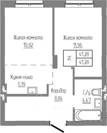 2-к кв. Новосибирская область, Новосибирский район, Краснообск рп ... - Фото 0