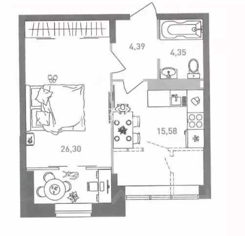 1-к кв. Ярославская область, Ярославль Силикатное ш., 19Б (51.5 м) - Фото 2