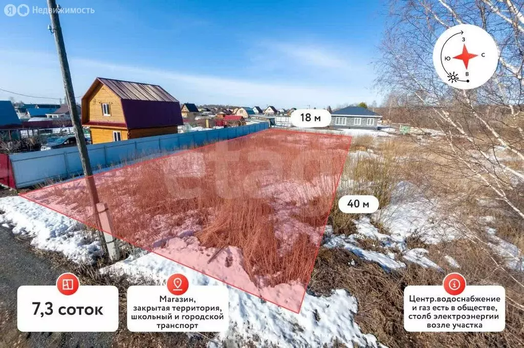 Участок в Тюмень, садовое товарищество Лаванда, 15-я улица (7.3 м) - Фото 2