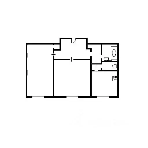 2-к кв. Новосибирская область, Новосибирск Фабричная ул., 8 (57.0 м) - Фото 1