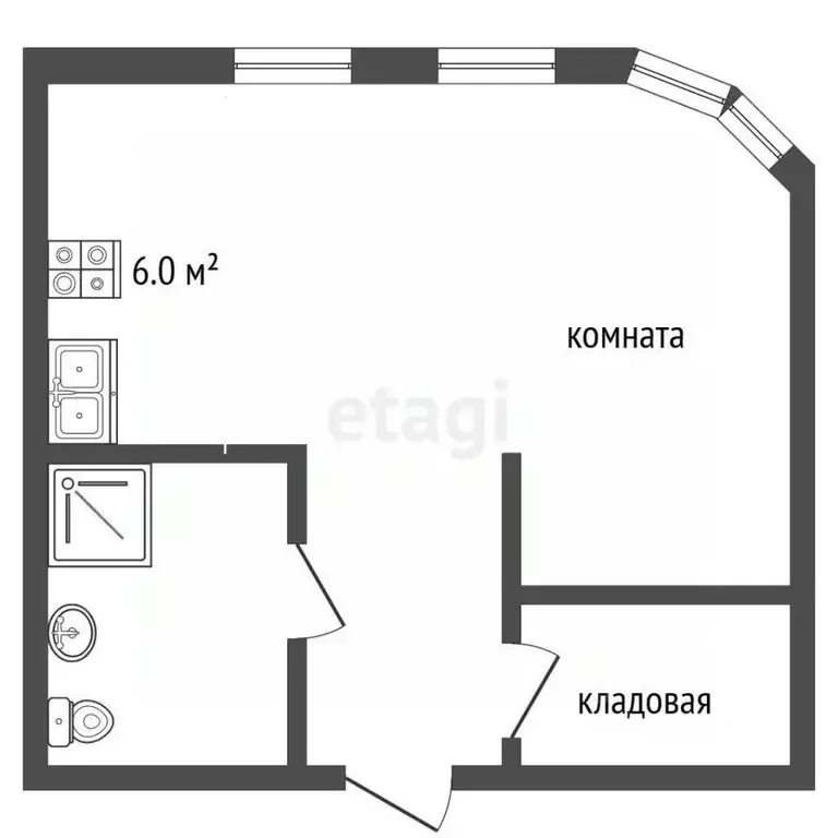 1-к кв. Московская область, Раменское ул. Березовая Роща, 6 (40.0 м) - Фото 2
