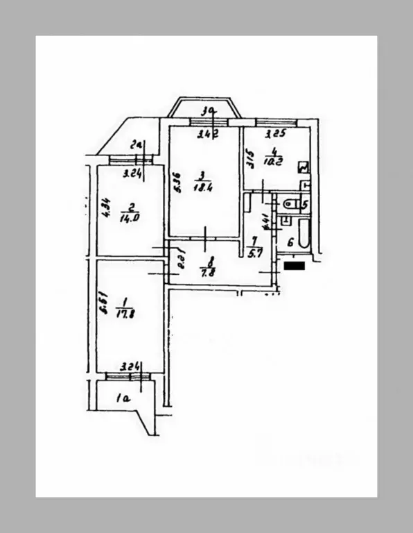 3-к кв. Москва 1-й Очаковский пер., 3 (78.0 м) - Фото 2