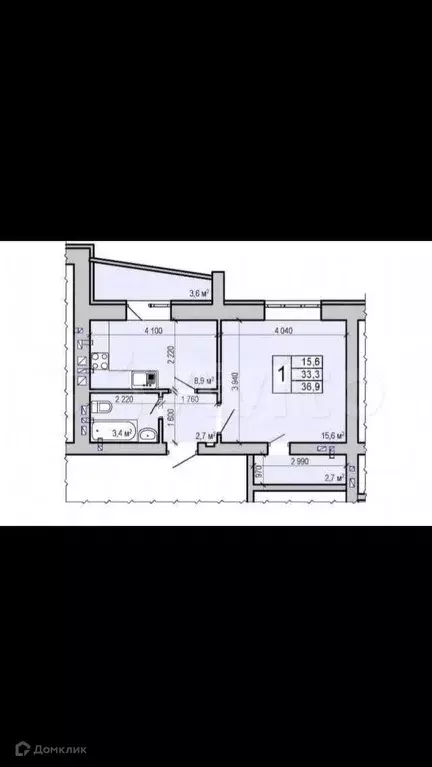 Продаётся 1-к квартира, 37 м - Фото 1