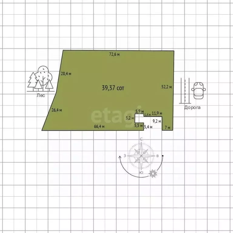 Участок в Адыгея, Майкопский район, Даховское с/пос, пос. Гузерипль ... - Фото 2