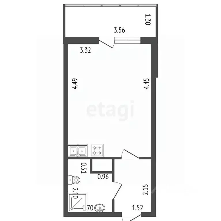 Студия Ленинградская область, Кудрово г. Всеволожский район, Заневское ... - Фото 2
