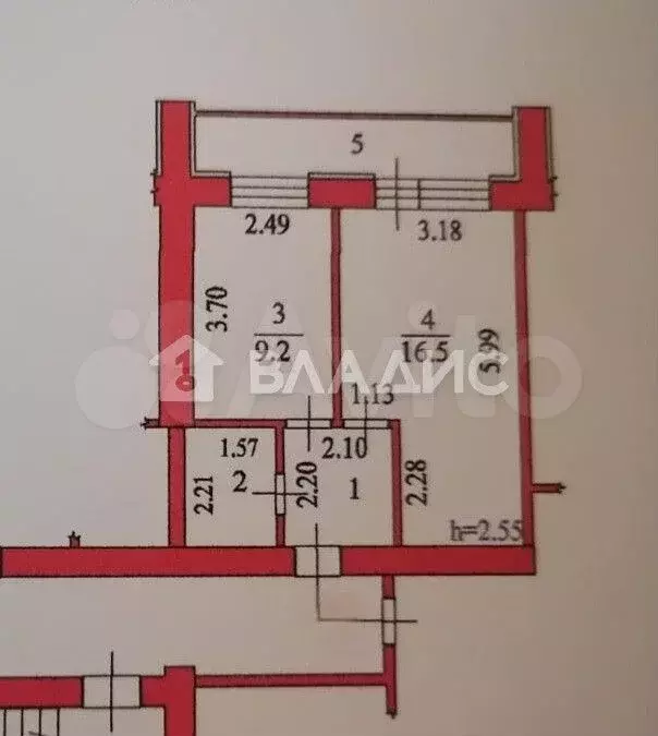 1-к. квартира, 40 м, 3/4 эт. - Фото 0