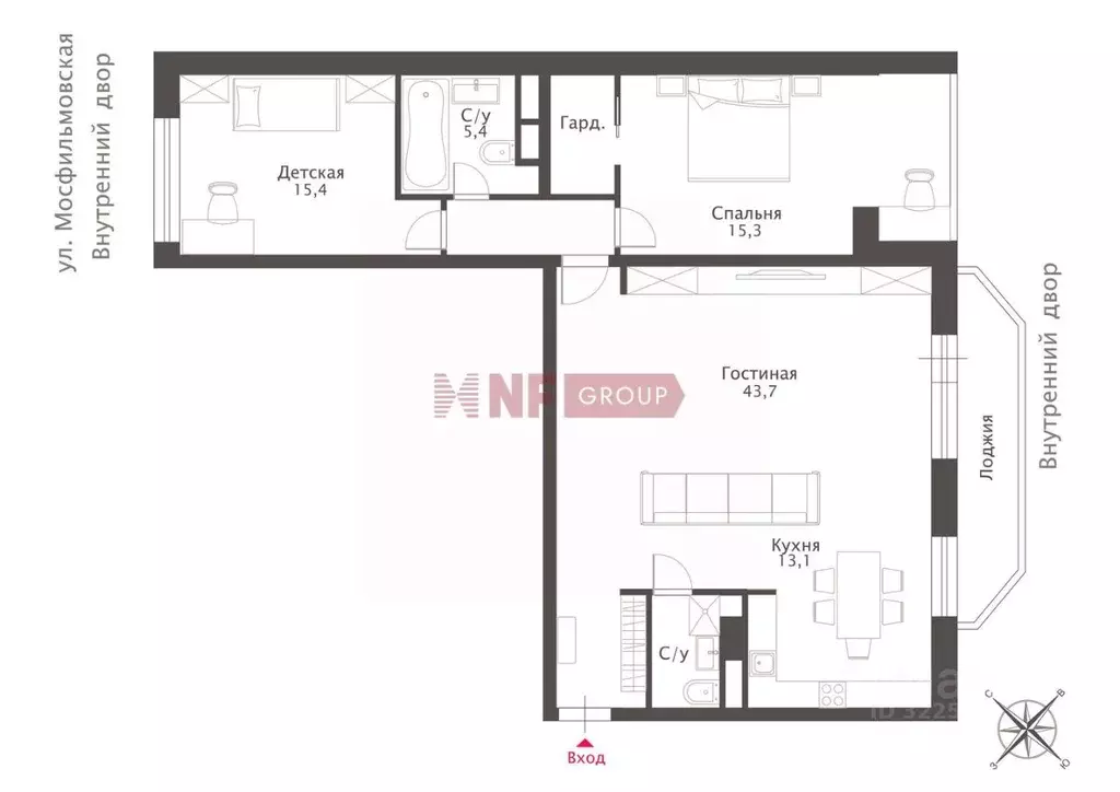 3-к кв. Москва ул. Столетова, 19 (110.0 м) - Фото 2