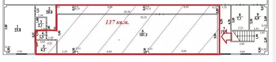 Офис в Новосибирская область, Коченево рп ул. Кузнецкая, 3/1 (137 м) - Фото 1