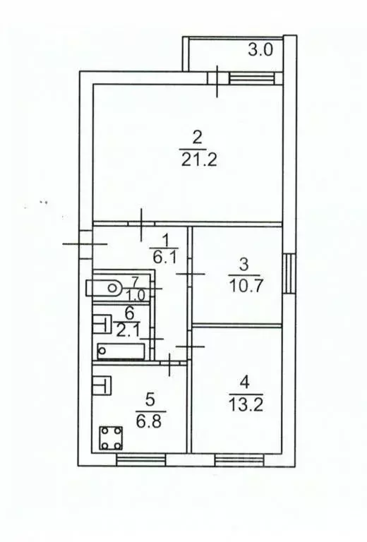 3-к кв. Саратовская область, Саратов Береговая ул., 1/15 (61.2 м) - Фото 1