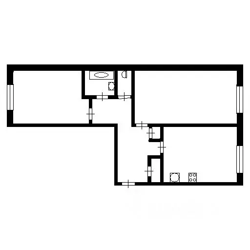 2-к кв. Татарстан, Казань ул. Адоратского, 23 (50.0 м) - Фото 2