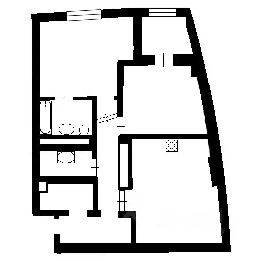 1-к кв. Московская область, Сергиев Посад ул. Осипенко, 6 (49.3 м) - Фото 2