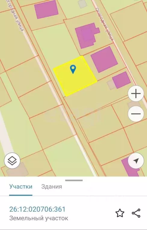 Участок в Ставропольский край, Ставрополь Кавказ садовое товарищество, ... - Фото 1