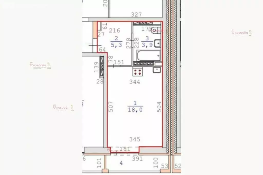 1-комнатная квартира: Екатеринбург, Дорожная улица, 18 (27 м) - Фото 1