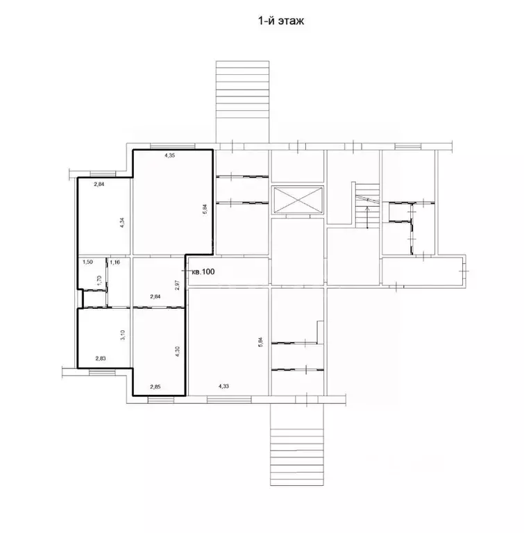 4-к кв. Красноярский край, Красноярск ул. Дмитрия Мартынова, 9 (99.2 ... - Фото 1