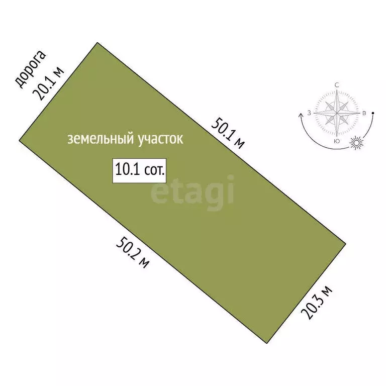 Участок в Винзили, СНТ Надежда, Васильковая улица (10 м) - Фото 1