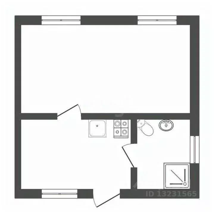 1-к кв. Челябинская область, Пласт Тупиковый пер., 27 (36.4 м) - Фото 2