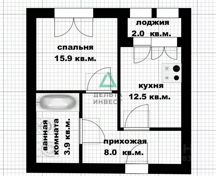 1-к кв. Башкортостан, Уфа ул. Гази Загитова, 7 (40.3 м) - Фото 2