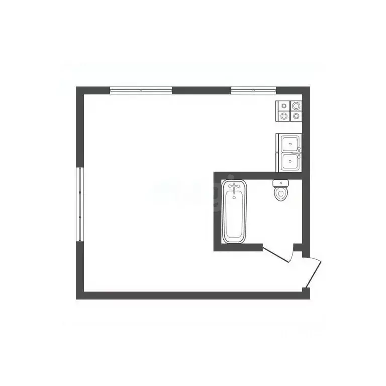 1-к кв. Кемеровская область, Прокопьевск Институтская ул., 13 (30.8 м) - Фото 2