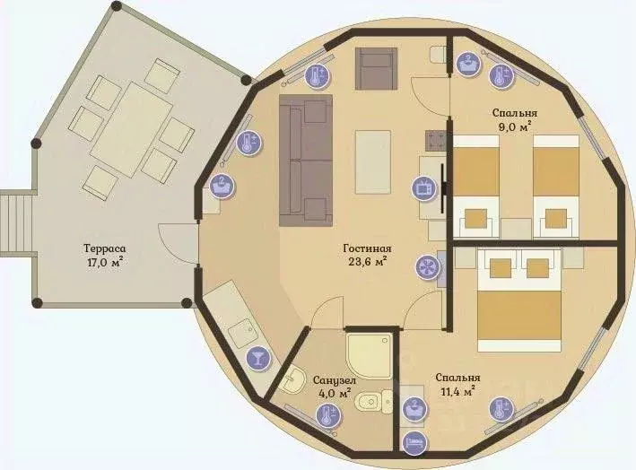 Дом в Московская область, Серпухов городской округ, д. Петрухино  (50 ... - Фото 2