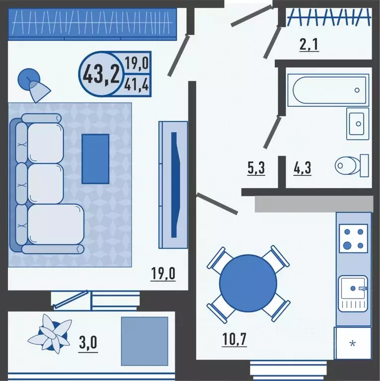 1-к кв. Орловская область, Орловский район, д. Образцово ул. Николая ... - Фото 1
