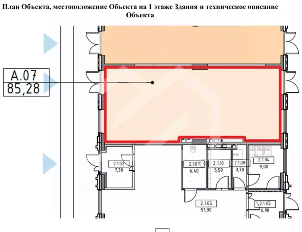 Помещение свободного назначения в Москва Веер жилой комплекс (85 м) - Фото 2