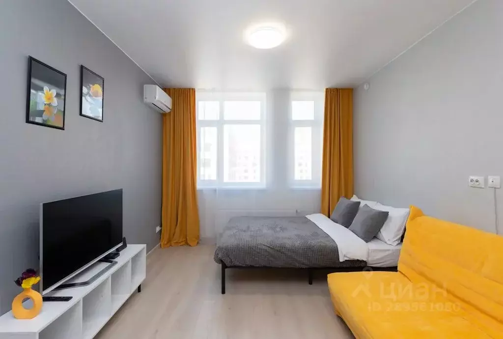 Студия Тюменская область, Тюмень ул. Алматинская, 6 (27.0 м) - Фото 1