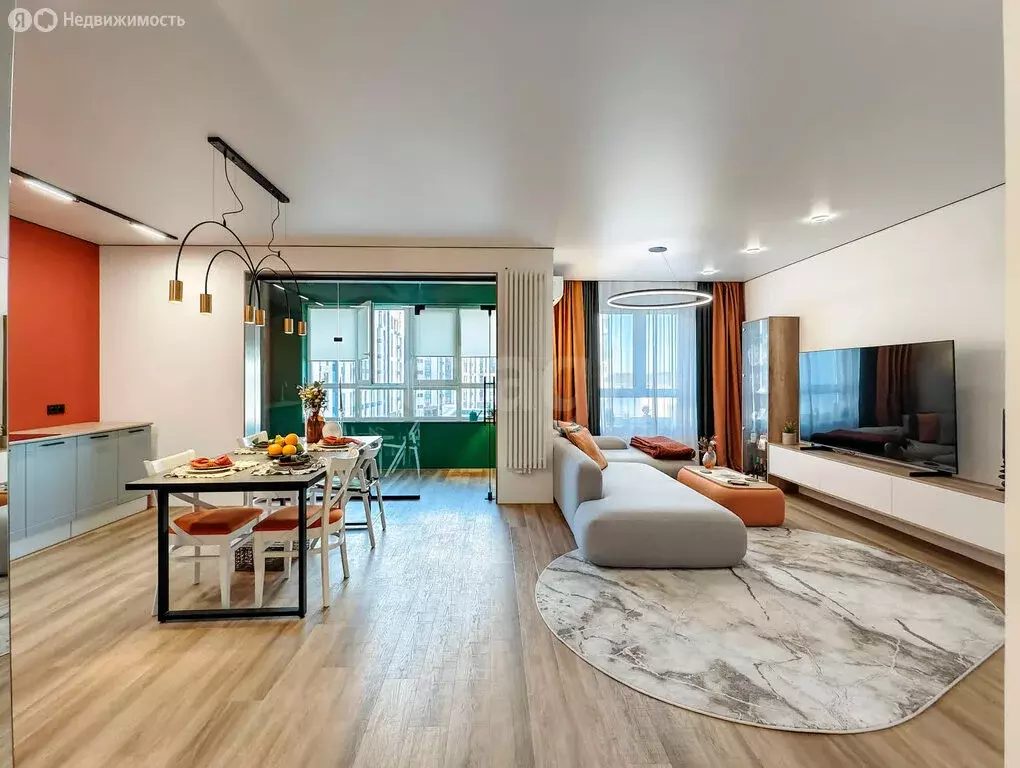 2-комнатная квартира: Тюмень, улица Пожарных и Спасателей, 3к1 (91.3 ... - Фото 1