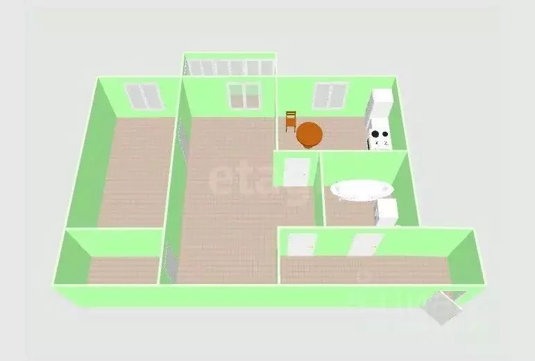 2-к кв. Сахалинская область, Южно-Сахалинск Комсомольская ул., 153А ... - Фото 2