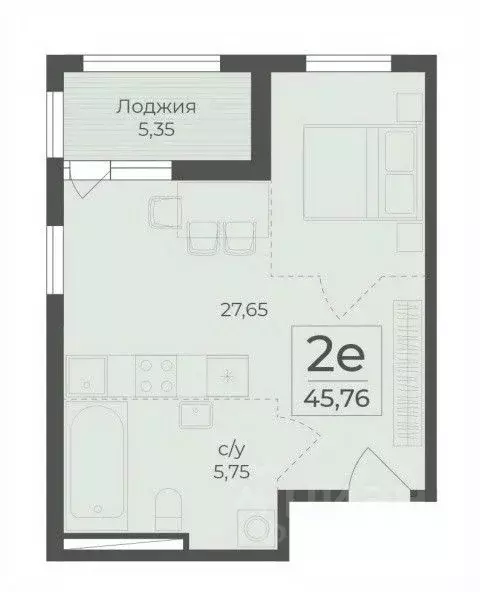 2-к кв. Крым, Ялта городской округ, Массандра пгт  (45.76 м) - Фото 0