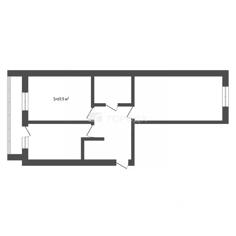 2-к кв. Алтайский край, Барнаул ул. 65 лет Победы, 41 (69.9 м) - Фото 2