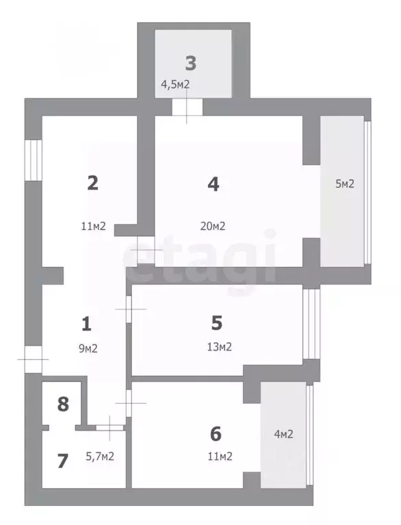 3-к кв. Белгородская область, Белгород Народный бул., 48 (71.9 м) - Фото 2